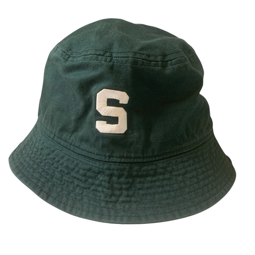 Michigan State Spartans Nike Dri-FIT Swoosh Apex Green Bucket Hat Cap Size Large